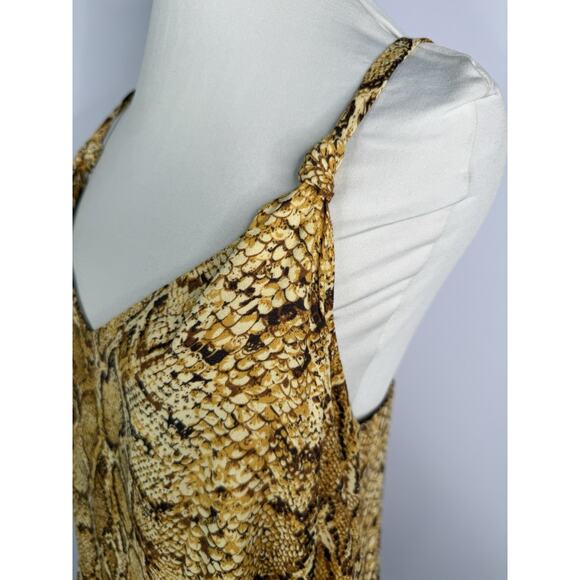 Reformation Rhodes Snake Python Print Animal Camisole Tank Top Sz M - Picture 2 of 7